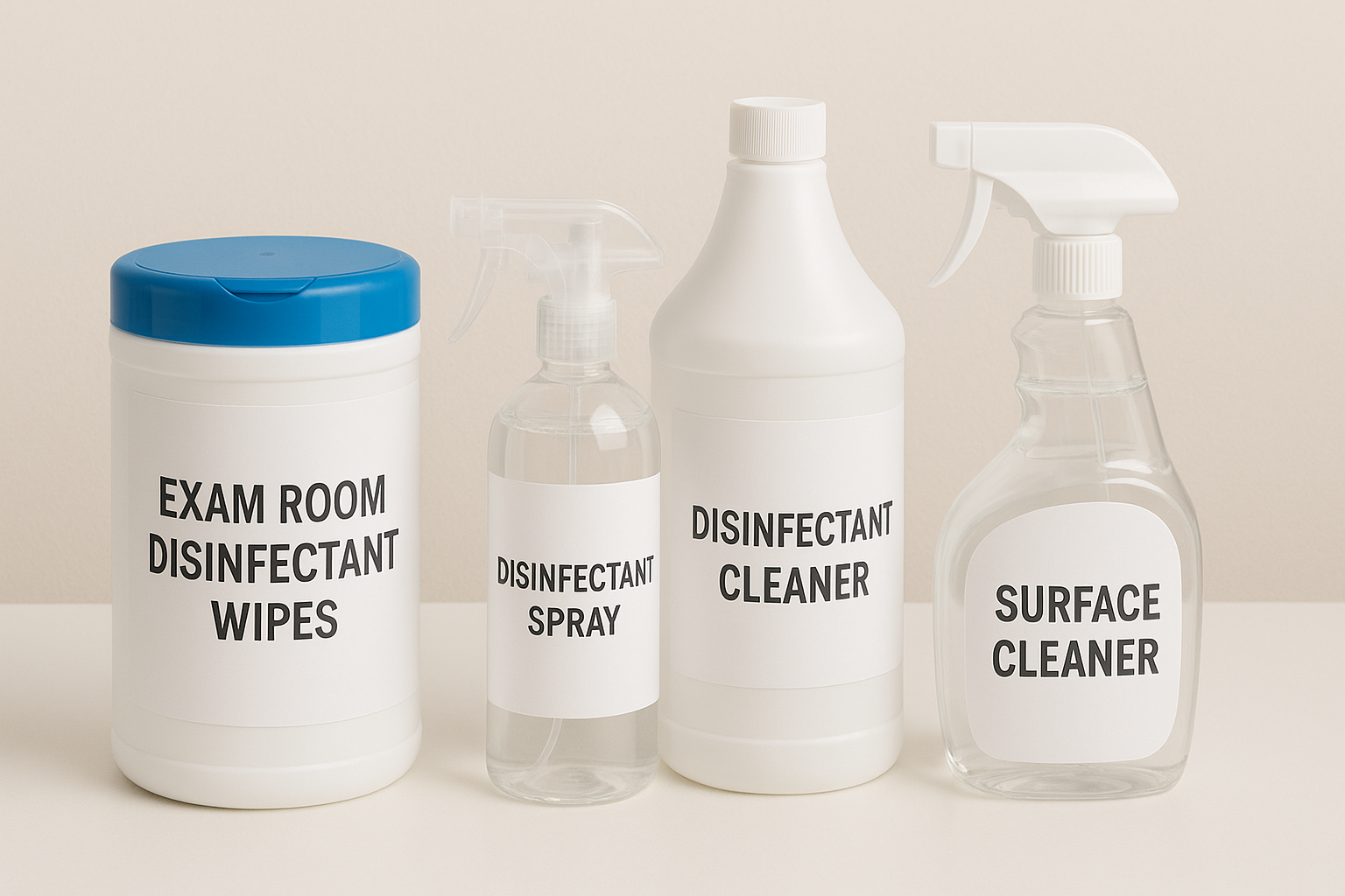 Exam room disinfectant wipes, sprays and surface cleaners for clinics and outpatient centers